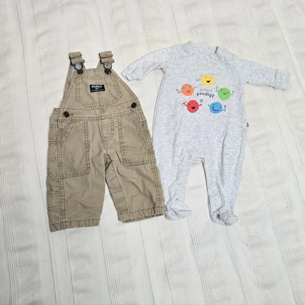 Vintage OshKosh B'Gosh‎ Vestbak Overalls Dungarees Baby Toddler Boy 3 Months Gap